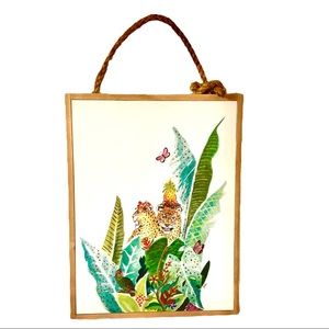 Spring Shop Tigers in Safari Print W/Rope Hanger